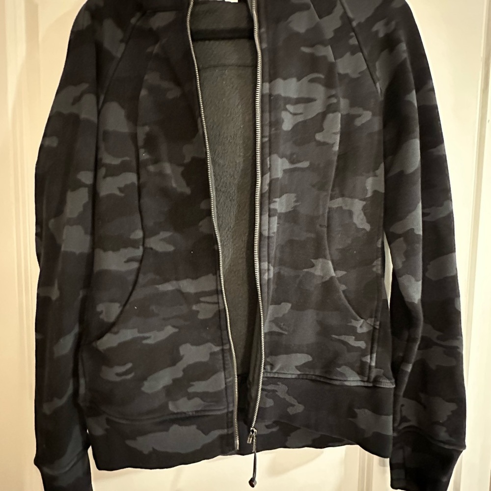 Lululemon Camo Scuba Zip Up Jacket